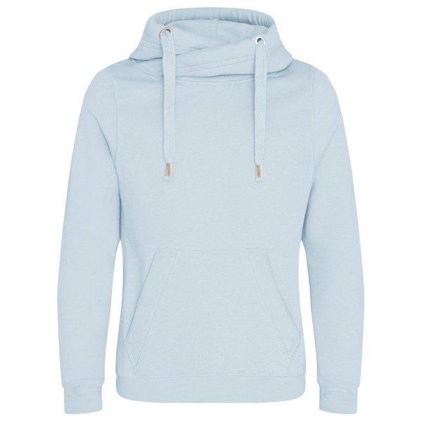 Just Hoods Pulóver keresztezett gallérral - Égszínkék | XS