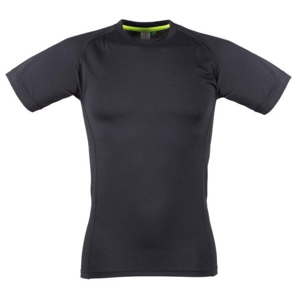 Tombo Férfi Slim-Fit sportpóló - Fekete / fekete | S