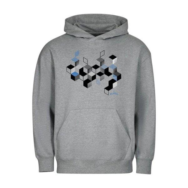 Bontis Pulóver CUBES - Sötétszürke melírozott | XL