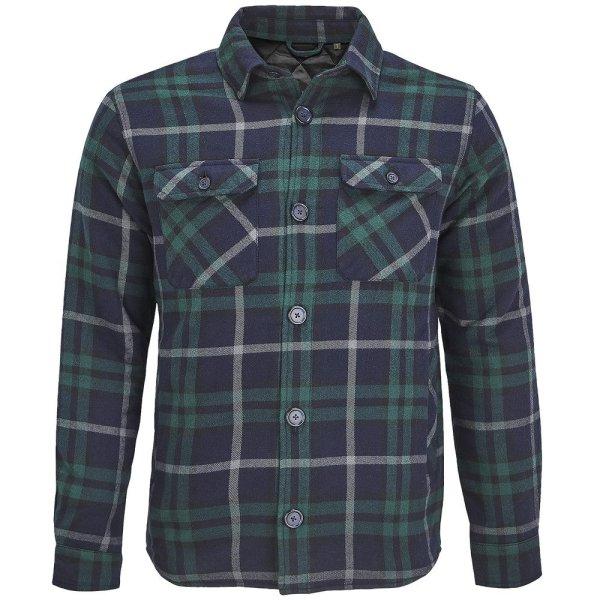 SOL'S Bélelt flanel ing Noah - Zöld | XXXL/XXXXL