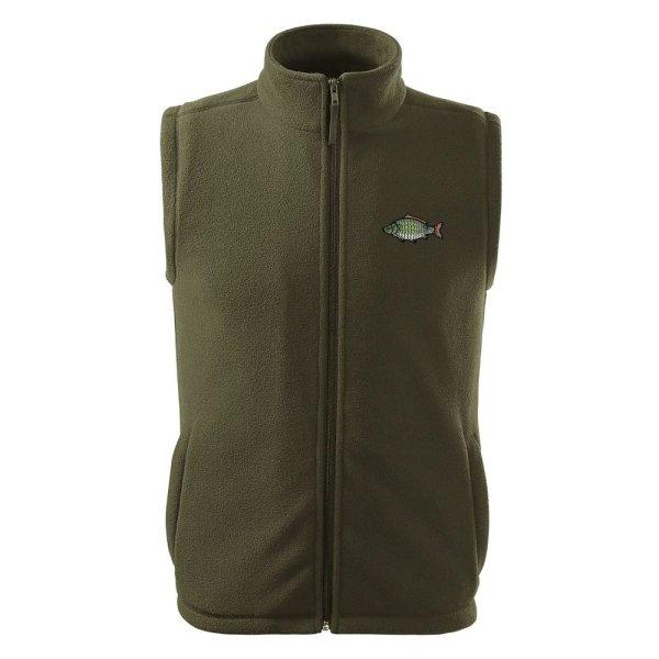 Bontis Gyapjú mellény ponty hímzéssel - Military | XL