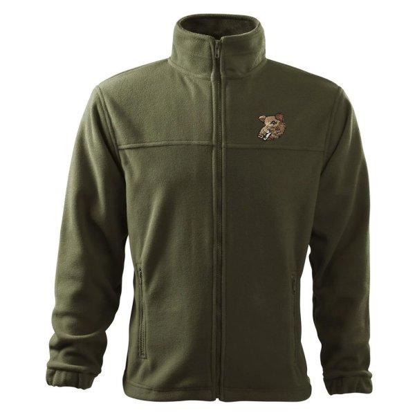 Bontis Gyapjú pulóver vaddisznó hímzéssel - Military | XL