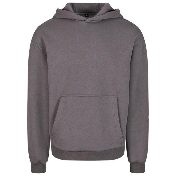 Build Your Brand Puha férfi kapucnis pulóver Fluffy - Mágnes | XXXL