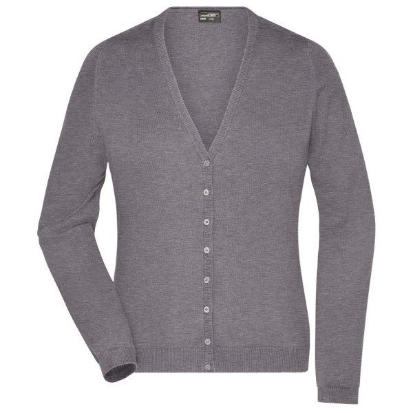 James & Nicholson (Daiber) Női pamut pulóver JN660 - Szürke melírozott | XXL