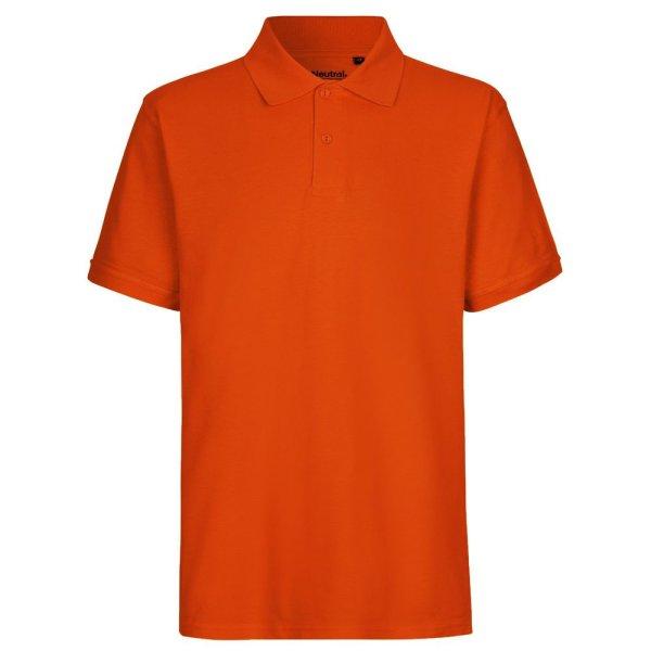 Neutral Férfi galléros póló Classic organikus Fairtrade biopamutból -
Narancssárga | XL