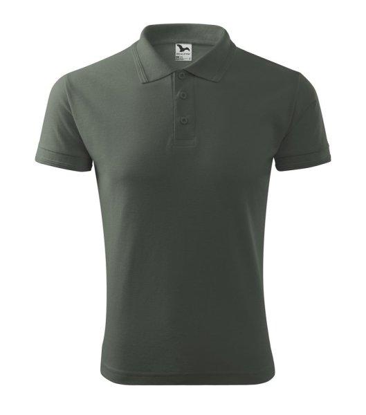 MALFINI Férfi galléros póló Pique Polo - Sötét pala | XL