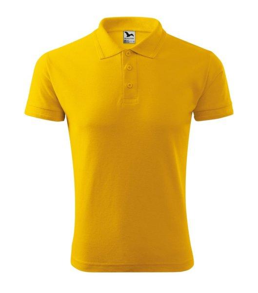 MALFINI Férfi galléros póló Pique Polo - Sárga | XL