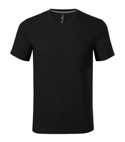 MALFINI Férfi póló Action V-neck - Fekete | M