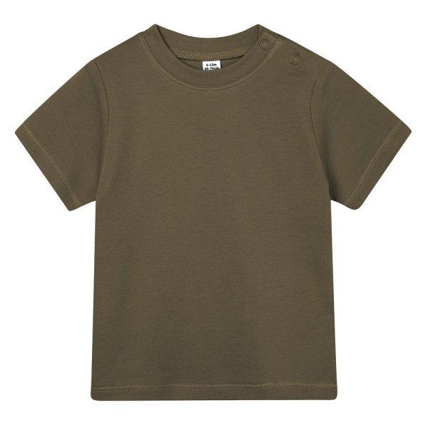 Babybugz Egyszínű csecsemő póló - Army | 12-18 hónap