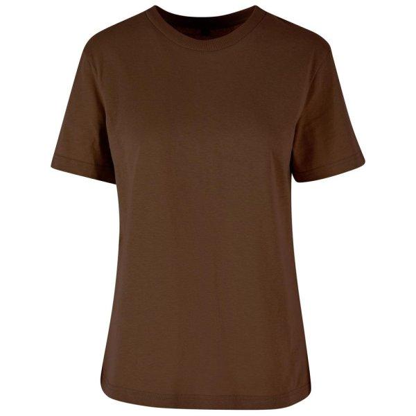 Build Your Brand Női oversize póló - Csokoládébarna | XXXL