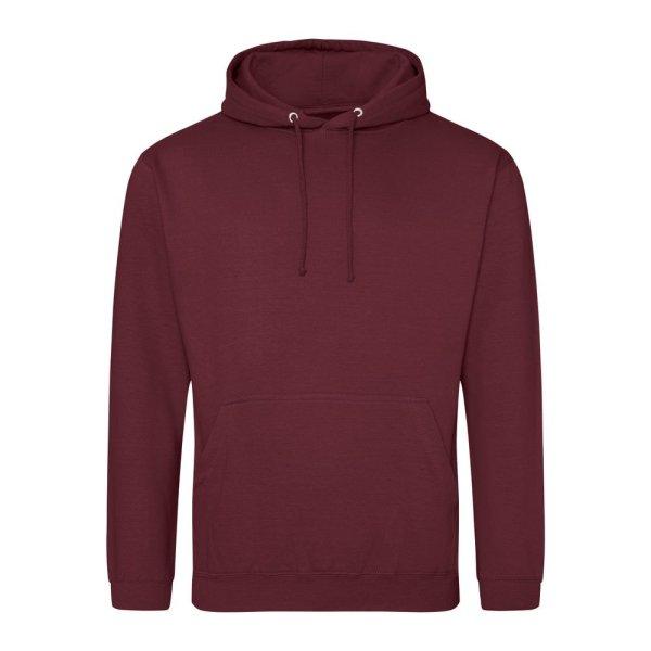 Just Hoods Pulóver College - Borvörös melírozott | XS