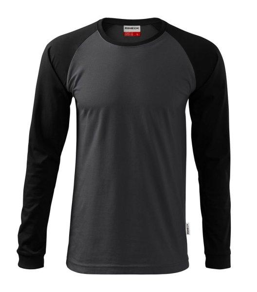 MALFINI Férfi hosszú újjú póló Street LS - Ebony gray | XXL