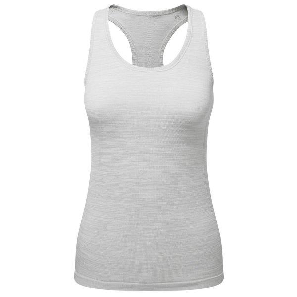 TriDri® Női varrás nélküli sport trikó 3D Fit - Jégszürke melír | L