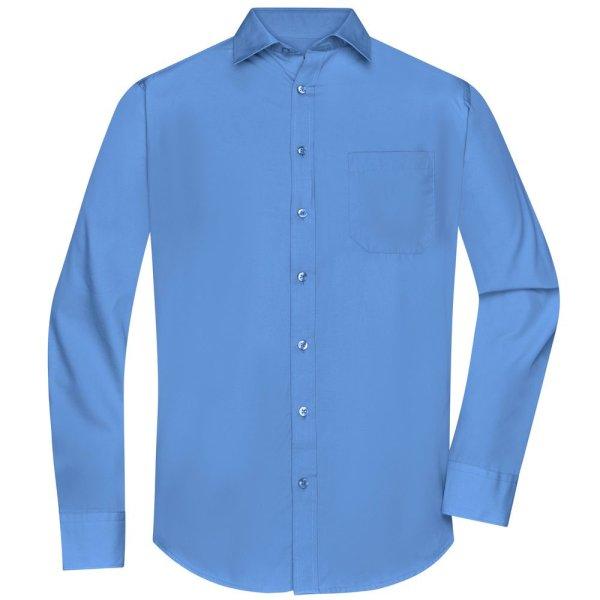 James & Nicholson (Daiber) Férfi hosszú ujjú ing JN678 - Aqua | S