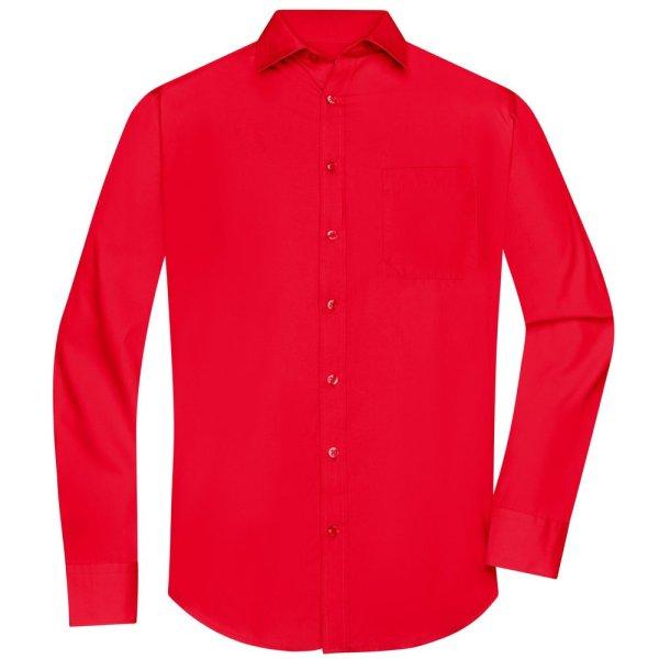 James & Nicholson (Daiber) Férfi hosszú ujjú ing JN678 - Tomato | S