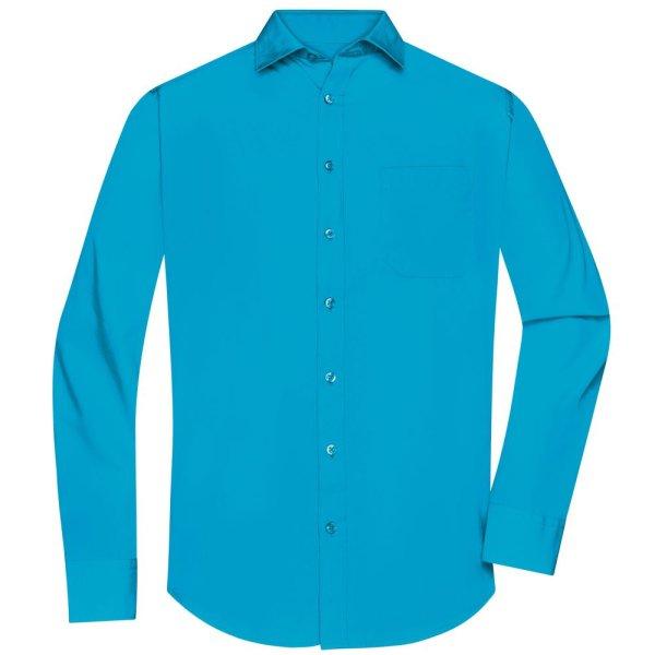 James & Nicholson (Daiber) Férfi hosszú ujjú ing JN678 - Türkiz | XXXXL