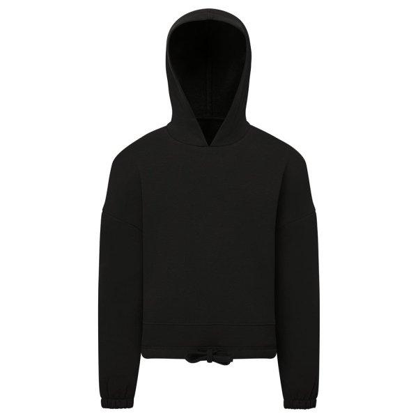 TriDri® Gyerek oversize pulóver újrahasznosított anyagból - Fekete | 5-6
éves