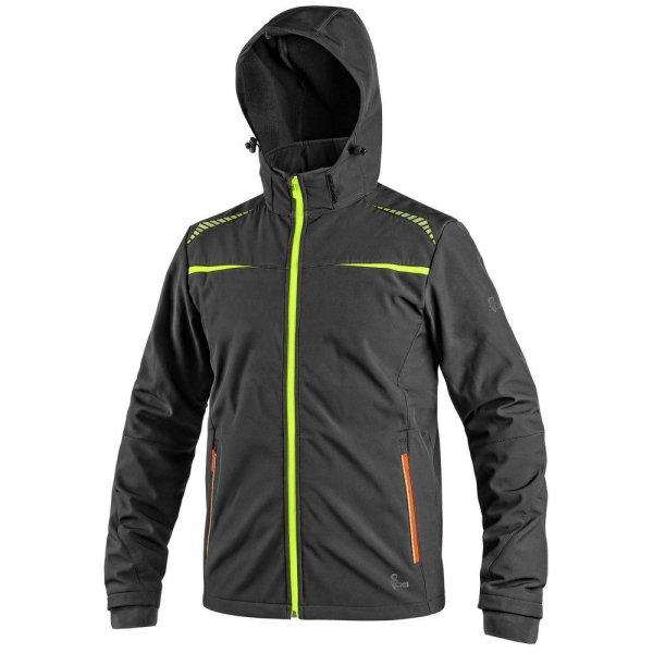 Canis (CXS) Gyerek softshell dzseki CXS NORFOLK - Fekete / sárga | 140 cm