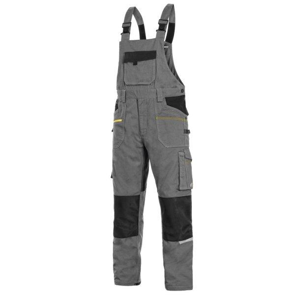 Canis (CXS) Téli kantáros munkavádelmi nadrág CXS STRETCH - Szürke /
fekete | 48-50
