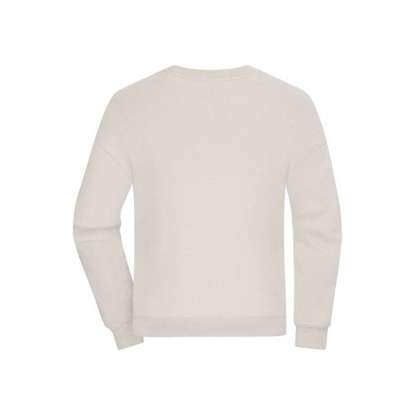 James & Nicholson (Daiber) Oversize UNISEX pulóver - Fehér | XS