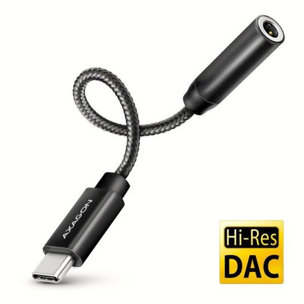 AXAGON ADA-HC, USB-C -> 3.5mm jack - Hi-Res DAC audio Adapter, 384kHz/32bit,
stereo