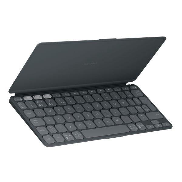 Logitech Keys-To-Go 2 - hordozható Bluetooth Billentyűzet, US - grafit