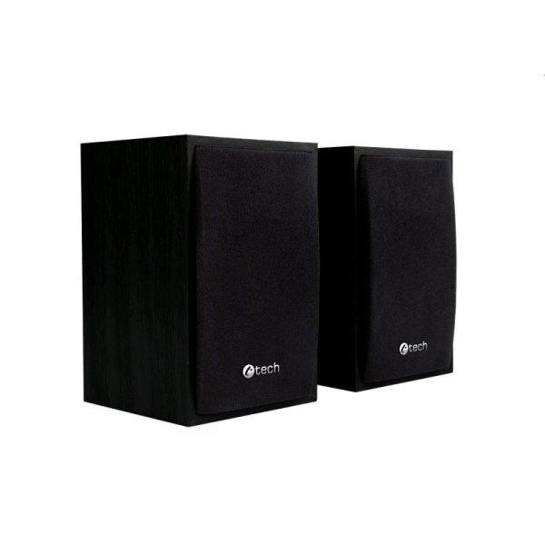 Repro C-TECH SPK-09, 2.0, fa, fekete, USB