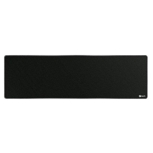 egérpad C-TECH MP-01XL, fekete, 900x270x4mm, varrott szélek