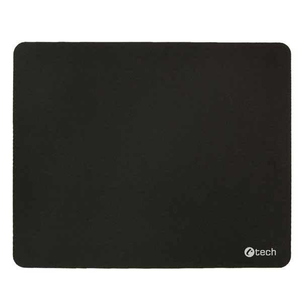 egérpad C-TECH MP-03BK, textil, 220x180mm, fekete