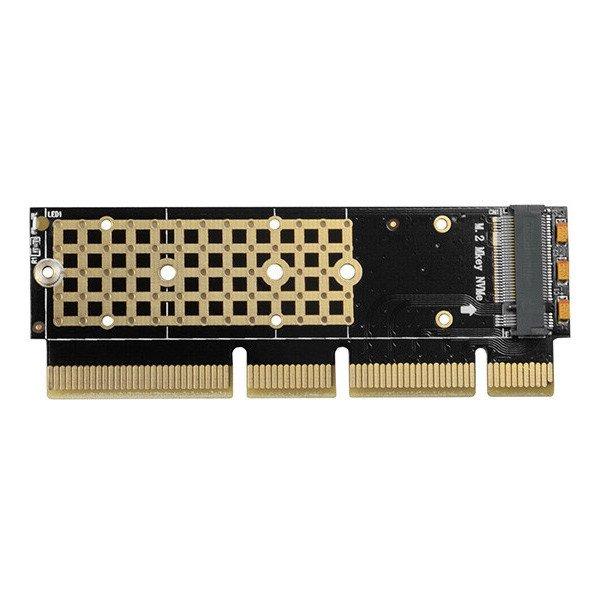 AXAGON PCEM2-1U, PCIe x16/x8/x4 - M.2 NVMe M-key slot Adapter, 1U - PC