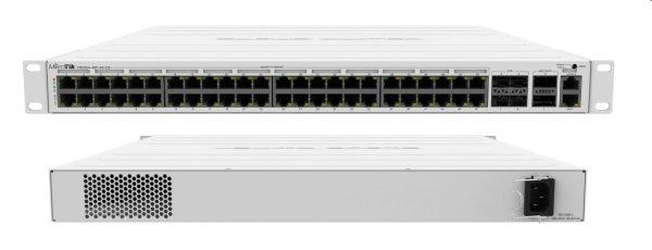 MIKROTIK RouterBOARD Cloud Router Switch CRS354-48P-4S+2Q+RM + L5 (650MHz; 64MB
RAM; 48x GLAN POE; 4xSFP+; 2xQSFP+) rack