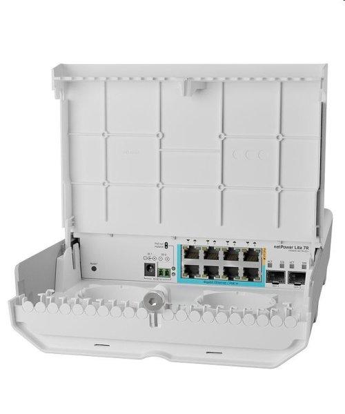 MIKROTIK RouterBOARD Cloud Smart Switch netPower Lite 7R + SwOS lite (8x GLAN;
2x SFP+, GPEN) outdoor