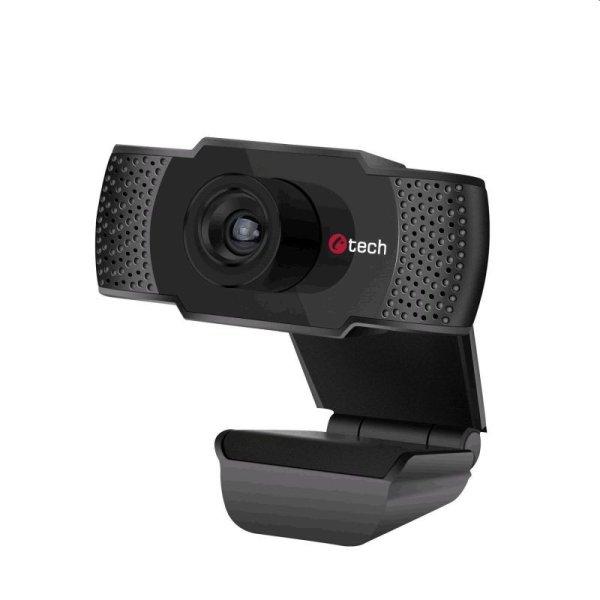 Webkamera C-TECH CAM-07HD, 720P, mikrofon, fekete