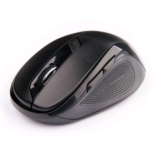 Egér C-TECH WLM-02, fekete, vezeték nélküli, 1600DPI, 6 gomb, USB nano
receiver