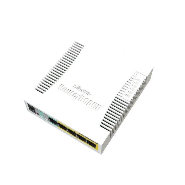 MIKROTIK RouterBOARD 260GSP  5-port Gigabit smart switch + 1x SFP (SwitchOS,
PoE-ouit plastic case + forrás)