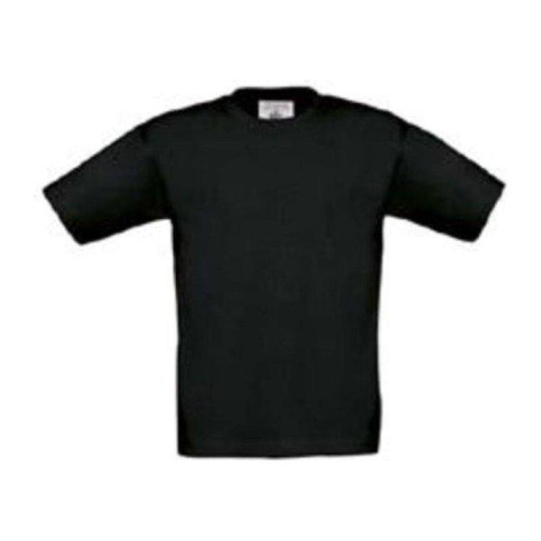 B&C gyerek rövid ujjú, környakas póló B07, Black-7/8
