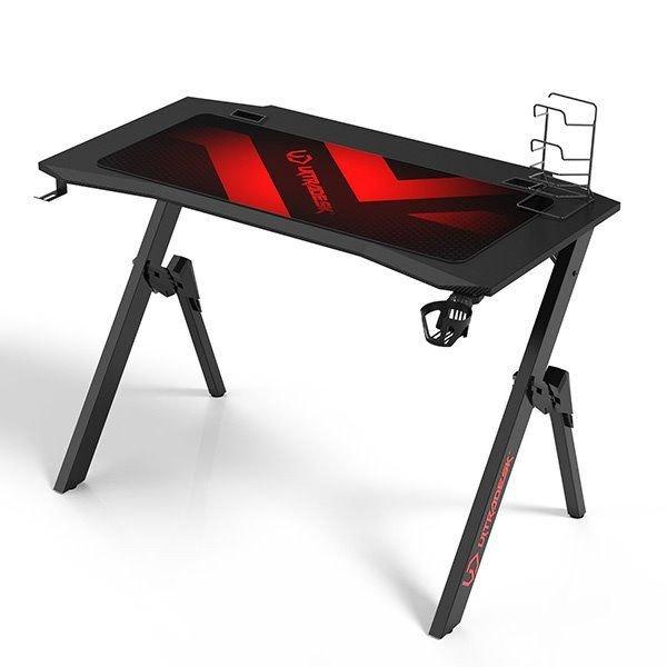 ULTRADESK Gamer játékos asztal ACTION V2, 110x59 cm, 75 cm, XXL egérpad,
fejhallgató és italtartó