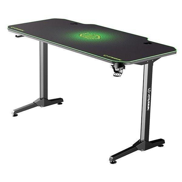 ULTRADESK Gamer játékos asztal FRAG - GREEN, 140x66 cm, 76 cm, XXL egérpad,
ultradesk BEAM, fejhallgató tartó