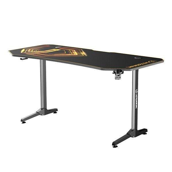 ULTRADESK Gamer játékos asztal FRAG XXL GOLD, 160 x 75 cm, 75 cm, folyadék
és fejhallgató tartó, BEAM állvány, XXL alátét egész felületre