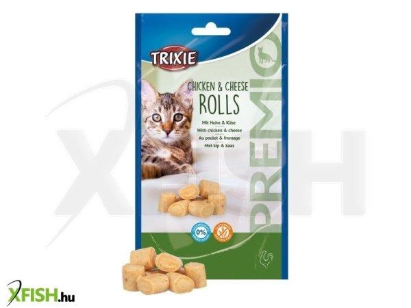 Trixie jutalomfalat premio macskának csirke és sajt roll 50g