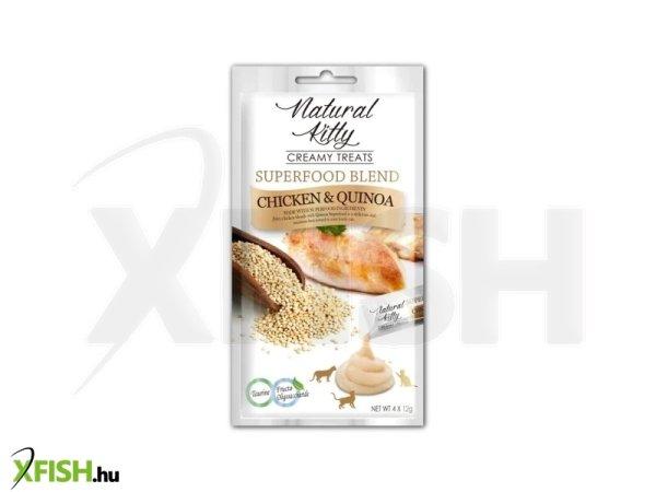 Natural kitty folyékony jutalomfalat csirke és quinoa 4x12g