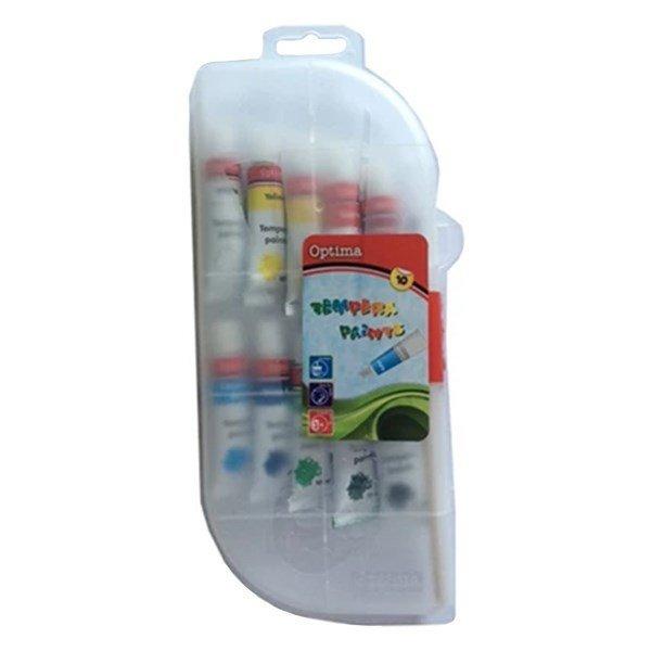Tempera OPTIMA műanyag tokban 10 ml 10 darabos