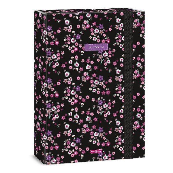 Füzetbox ARS UNA A/4 Pearl Blossom Black
