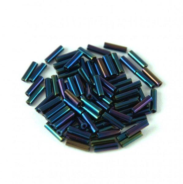 Miyuki szalmagyöngy - 452 - Metallic Dark Blue Iris - 6mm