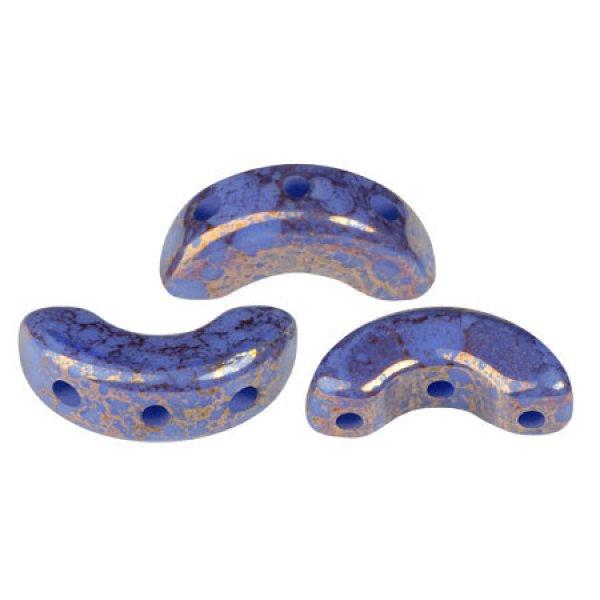 Arcos® par Puca®gyöngy - Frost Royal Blue Bronze - 5x10 mm