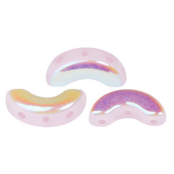 Arcos® par Puca®gyöngy - Frost Sweet Pink AB - 5x10 mm