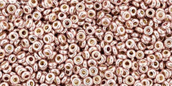Toho demi round gyöngy - pf552 - PermaFinish - Galvanized Sweet Blush - 11/0
