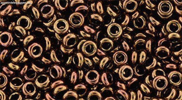 Toho demi round gyöngy - 501 - Higher-Metallic Cinnamon Bronze - 8/0