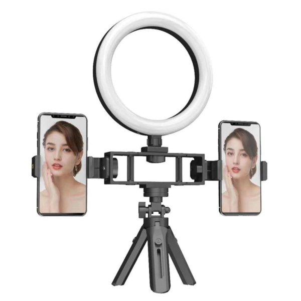 Selfi LED lámpa ajándék tripod állvánnyal és távírányítóval