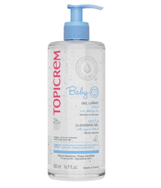 Topicrem Mosakodó gél bőrre és hajra Baby (Gentle Cleansing Gel) 500 ml